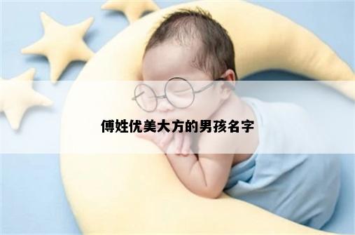 傅姓优美大方的男孩名字