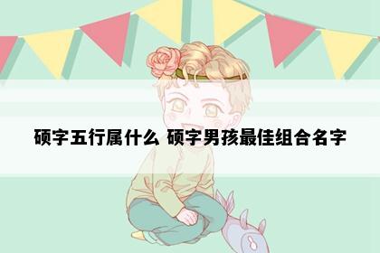 硕字五行属什么 硕字男孩最佳组合名字