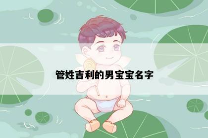 管姓吉利的男宝宝名字